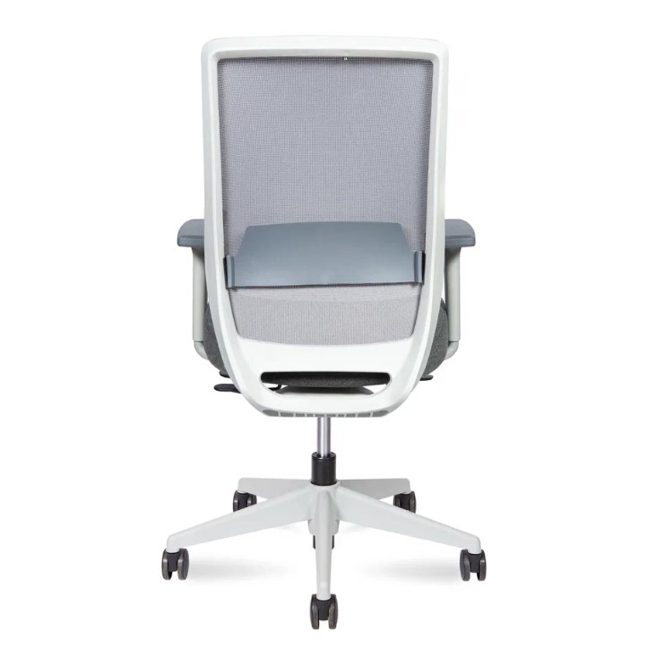 Кресло офисное Norden / Mono grey LB  / серый пластик / серая ткань / серая сетка