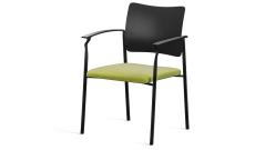 Кресло офисное с подл.Pinko Kiton 08/Ткань зеленая/Пластик черный