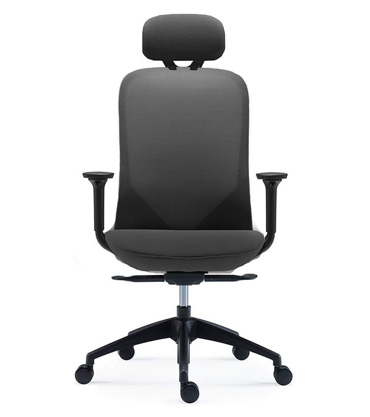Кресло для руководителя Aveza черный каркас на черном пластике ткань CW/CP