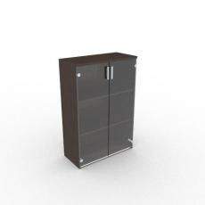 Шкаф для документов средний со стеклом 790x370x1190 2Ш.017.3 Style
