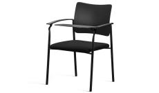 Кресло офисное со столик.Pinko SLW 50/Ткань Черная/Пластик черный