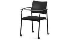 Кресло офисное со столик. на колес. Pinko SLW 50/Ткань Черная/Пластик черный