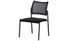 Кресло офисное без подл.Pinko-Mesh SLW 50/Ткань черная/Ножки черные