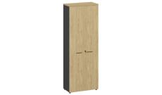 Шкаф высокий 800х420х2210 FLEX 221 cabinet shelves Flex Гикори/Графит