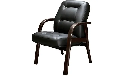 Кресло офисное Victoria D Венге/Натур. кожа/Черный