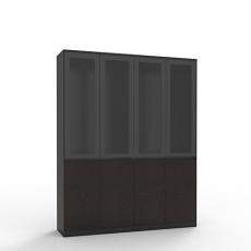Шкаф двойной высокий со стеклянными дверьми 1588х400х2000 E93.1588 Universal Cabinet