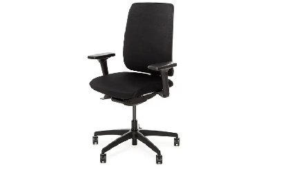 Кресло офисное DION/Ткань Черная/Крестовина Черная