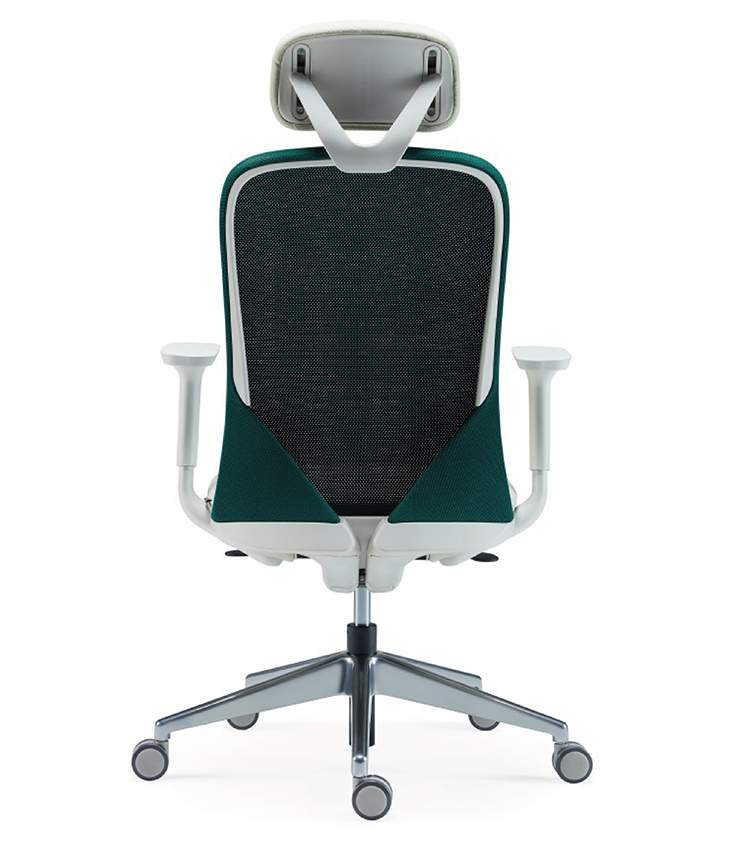 Кресло для руководителя Aveza белый каркас на хроме ткань CW/CP