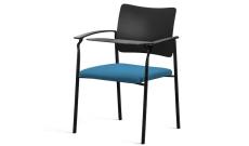 Кресло офисное со столик.Pinko SLW 58/Ткань Голубая/Пластик черный
