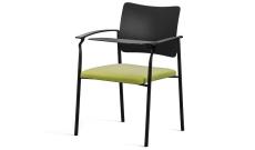 Кресло офисное со столик.Pinko Kiton 08/Ткань Зеленая/Пластик черный