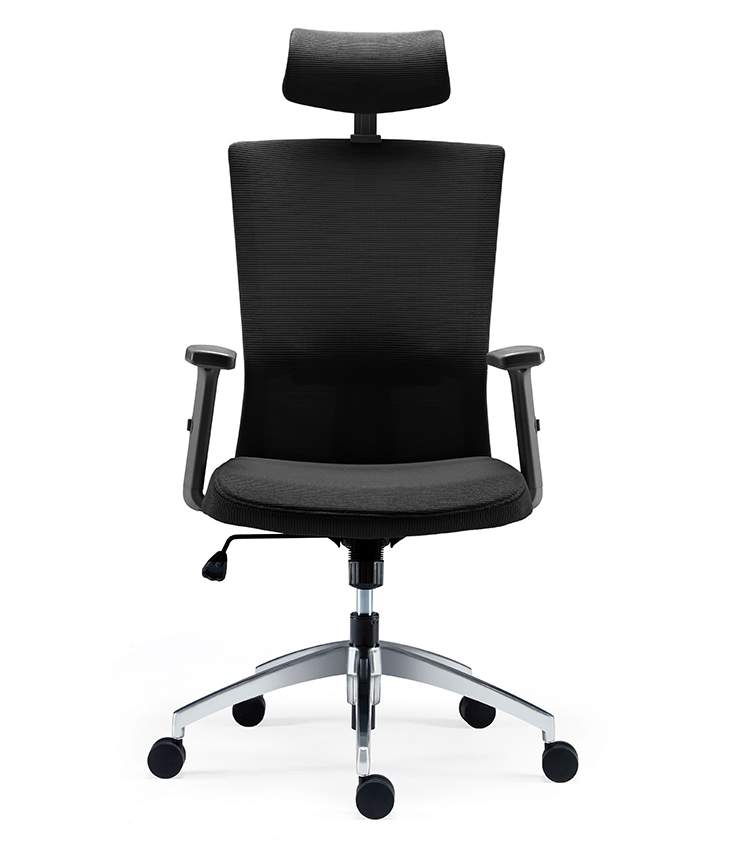 Кресло для руководителя Power черный каркас на черном пластике ткань CW