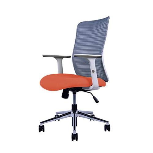 Кресло для персонала Olive с регулируемыми подлокотниками белый каркас ткань CW 