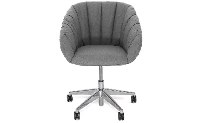 Кресло офисное 5 луч. ALMA SOFT WM 160/Войлок серый/Крестовина алюм.