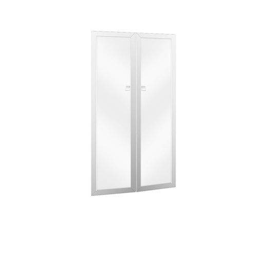 Комплект фасадов стеклянных рамочных 900x20x1520 Tess Wood