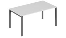 Стол письменный на металлоопорах 1600x720x750 Trend Серый/Белый