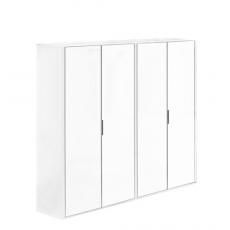 Шкаф для бумаг с гардеробом 1890x450x1700 ELLIB041 WHITE Gala