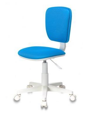 Кресло детское Бюрократ CH-W204NX/BLUE (пластик белый)