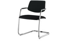 Кресло офисное Urban SLW 50/Ткань черная/Полозья хром