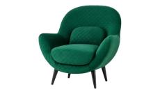 Кресло Карл велюр темно-зеленый