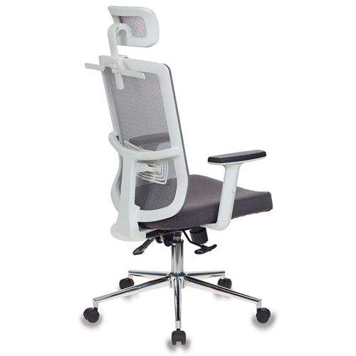 Кресло для руководителя Бюрократ MC-W612-H белый пластик сетка
