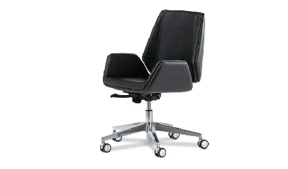 Кресло офисное Siena S-line B Натур. кожа/Черный