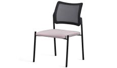 Кресло офисное без подл.Pinko-Mesh Jade9502/Ткань серая/Ножки черные