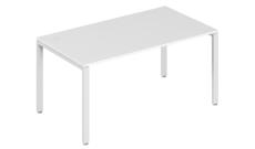 Стол письменный на металлоопорах 1600x720x750 Trend Светло-Серый/Белый