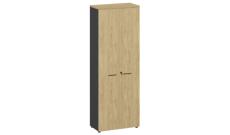 Гардероб высокий чер. 800х420х2210 FLEX 221 wardrobe Flex Гикори/Графит