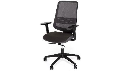 Кресло офисное Dot Pro/Ткань Мокко/Сетка Черная/Крестовина Черная