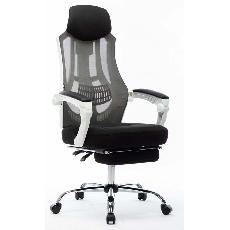 Кресло офисное Norden 007 (белый пластик / черная ткань / черная сетка)		