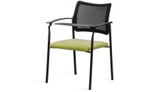 Кресло офисное со столик. Pinko-Mesh Kiton 08/Ткань зеленая/Ножки черные