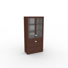 Шкаф для документов со стеклянными дверьми 960x460x1980 ПР 343 Премьер