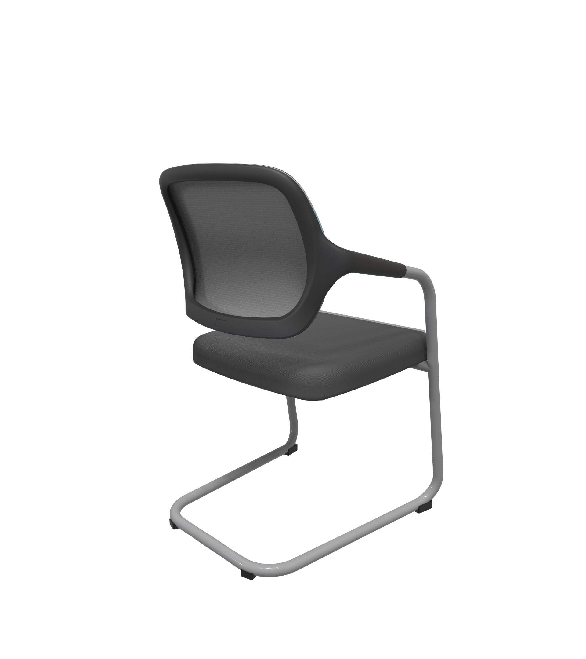 Кресло для посетителя Winger черный каркас ткань CW